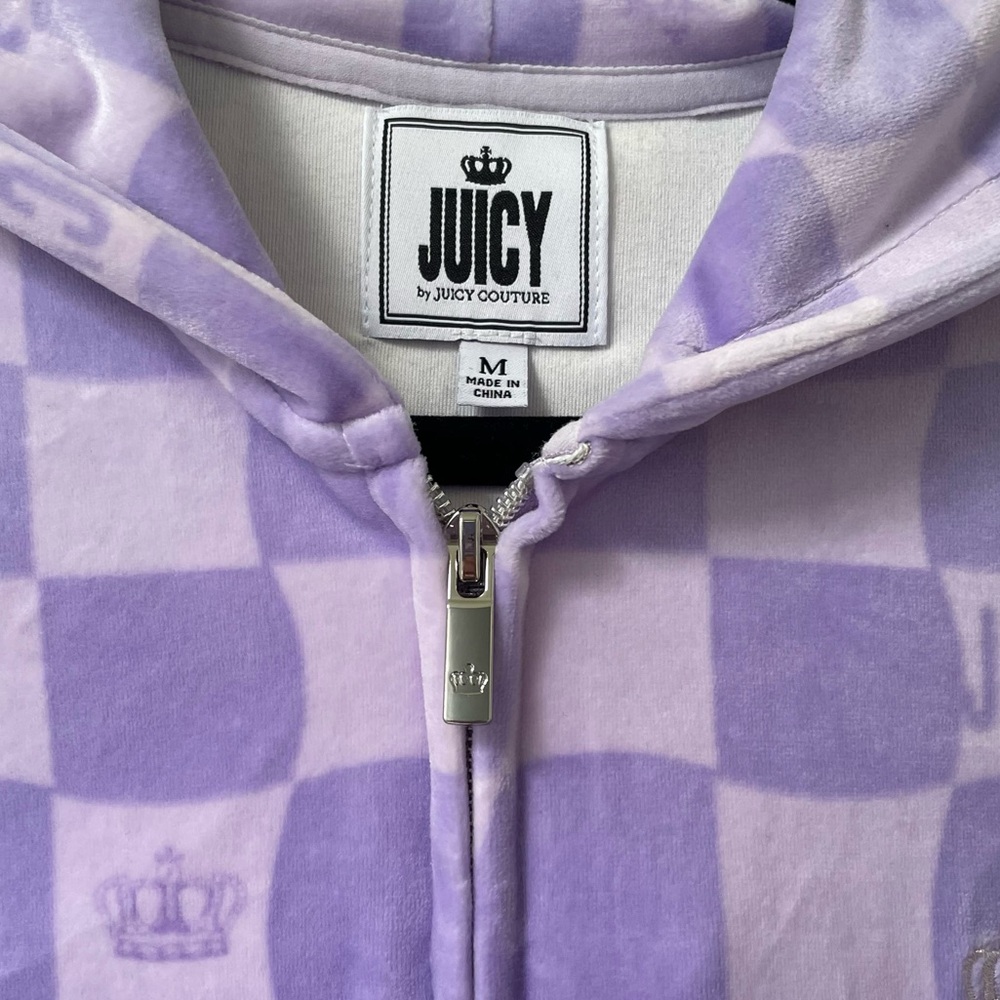 Juicy Couture Velour Full Zip Hoodie NWT - Picture 3 of 9